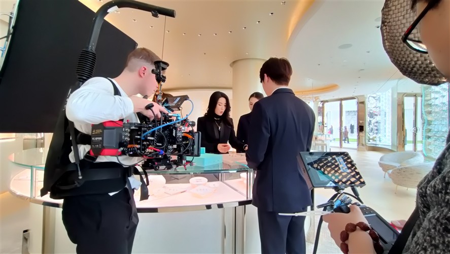 Dongguan camera crew working on a production set